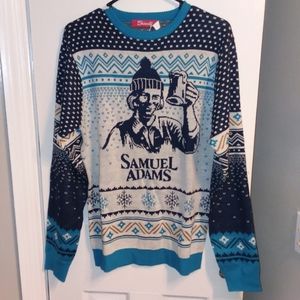 Samuel Adams Beer Shinesty Ugly Christmas Sweater Men's Size S Crew Neck NWT